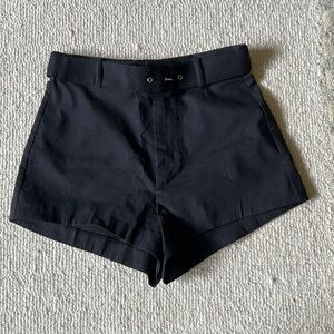 Zara Black High Waist Women Shorts